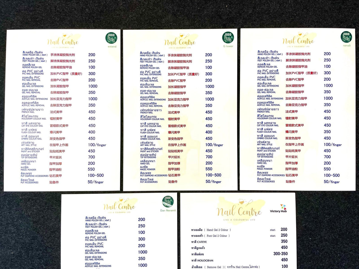 แผ่นเมนู พลาสติก HIP พลาสวูด แข็งแรง กันน้ำ พิมพ์คมชัด เหมาะสำหรับร้านอาหารและคาเฟ่