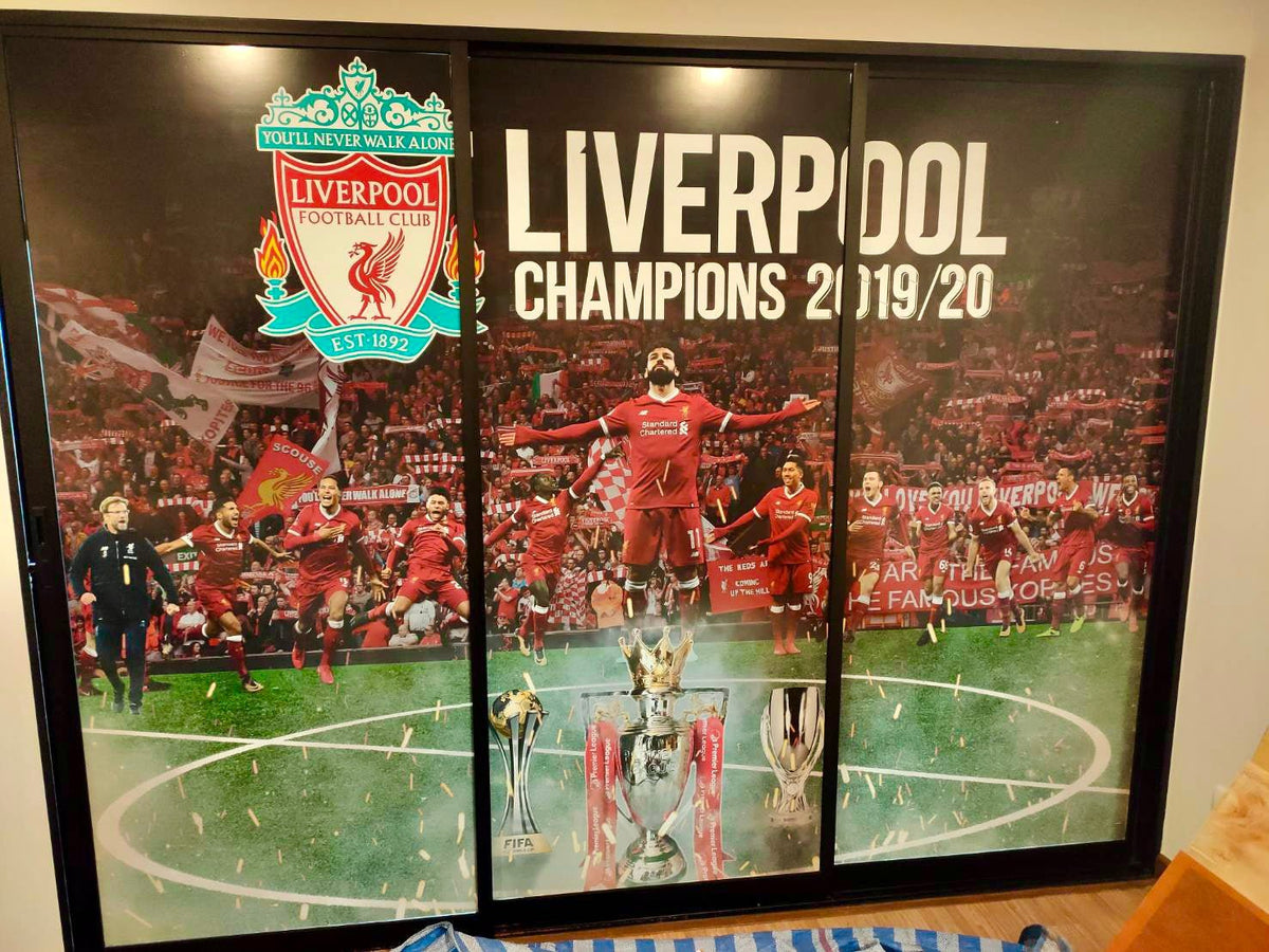 สติ๊กเกอร์ติดประตูกระจก พิมพ์คมชัด สีสดใส เหมาะสำหรับร้านค้า สำนักงาน และงานตกแต่งอาคาร