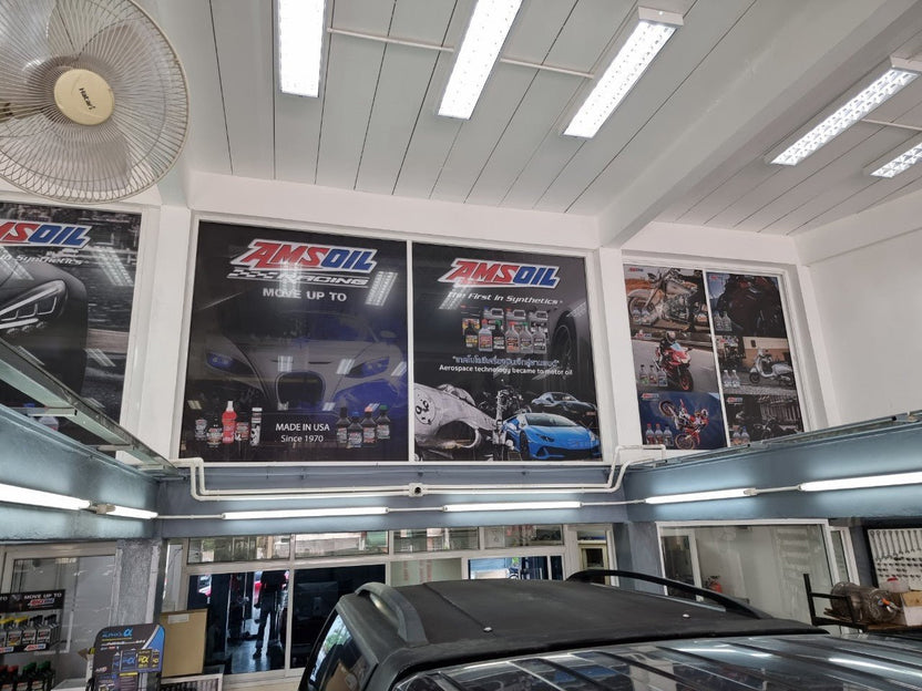 สติ๊กเกอร์ซีทรู See-through One Way Vision มองทะลุจากด้านในได้ พิมพ์คมชัด เหมาะสำหรับติดกระจกอาคารและรถยนต์