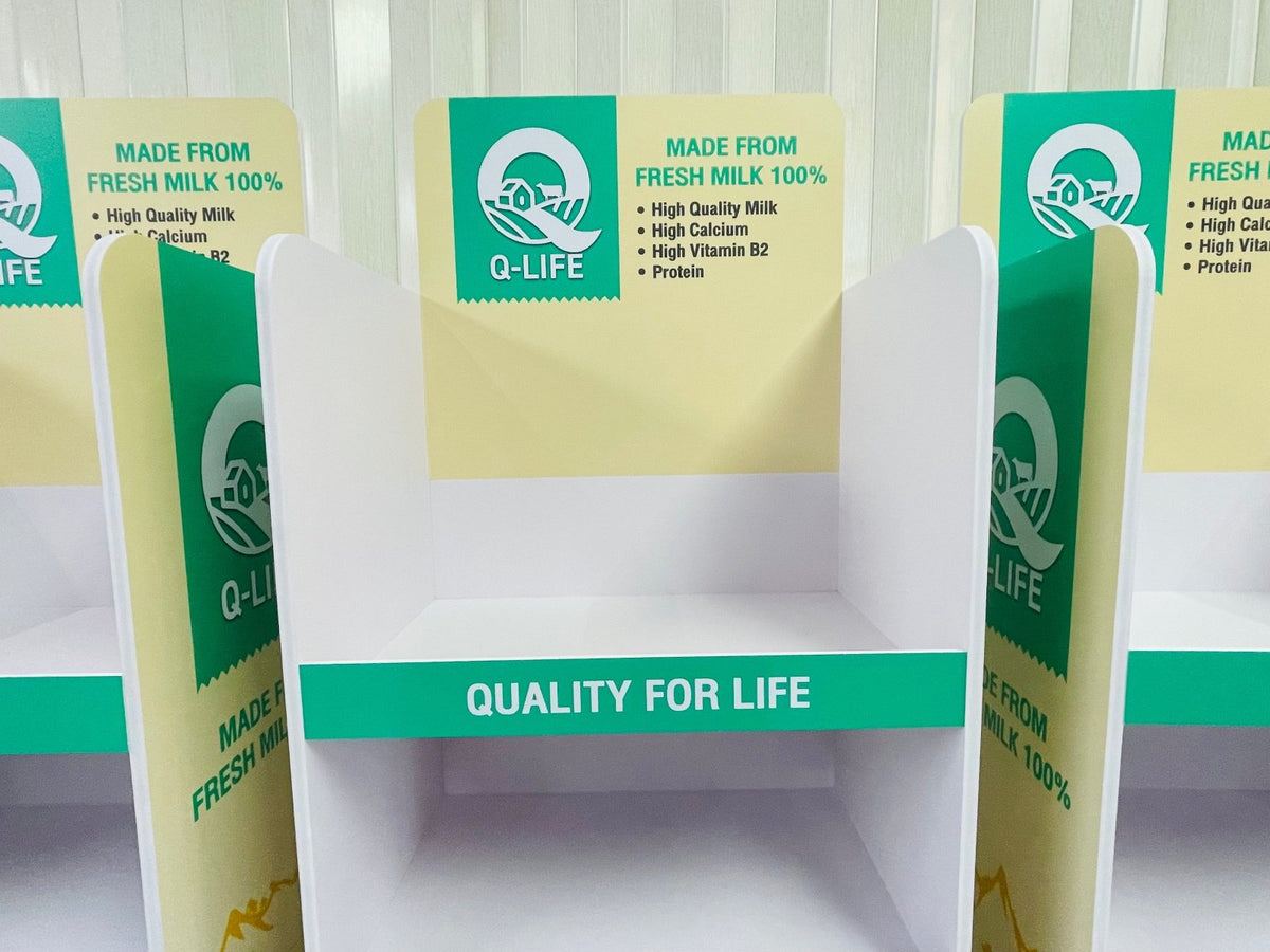 ชั้นวางสินค้าราคาถูก เชลฟ์ดิสเพลย์ Shelf Display แข็งแรง น้ำหนักเบา เหมาะสำหรับโชว์สินค้าในร้านค้า และงานอีเวนต์