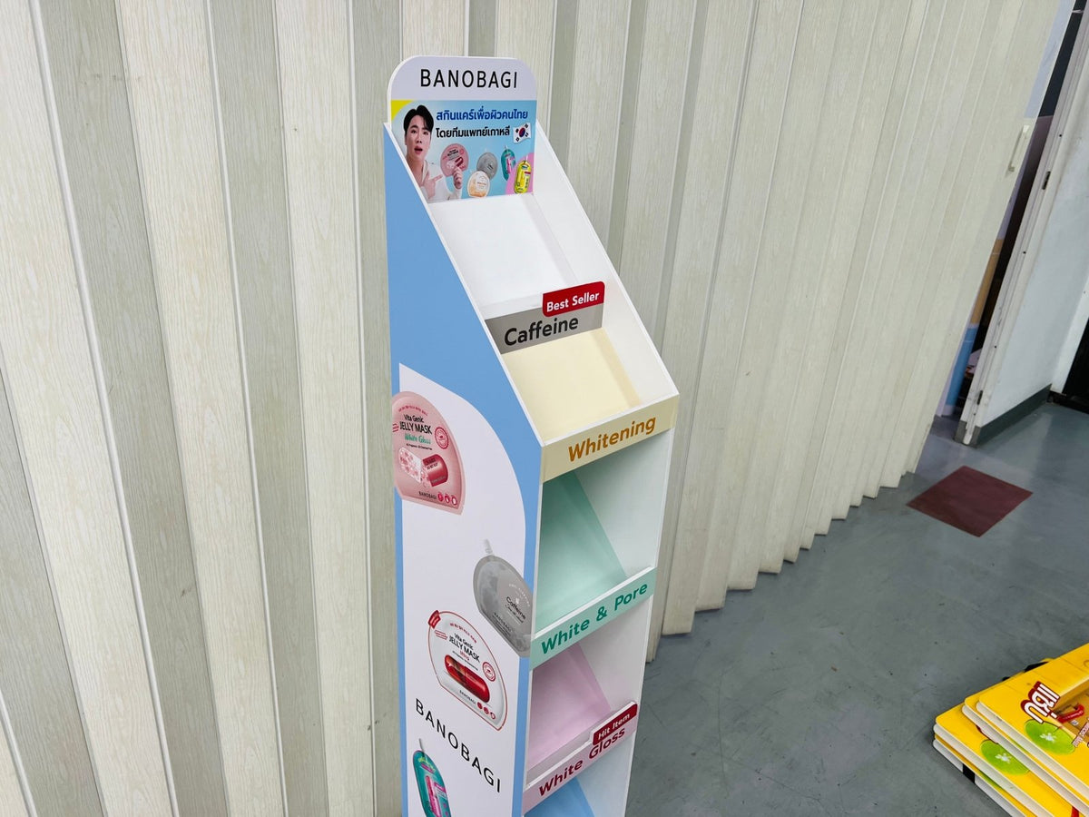 ชั้นวางสินค้าราคาถูก เชลฟ์ดิสเพลย์ Shelf Display แข็งแรง น้ำหนักเบา เหมาะสำหรับโชว์สินค้าในร้านค้า และงานอีเวนต์