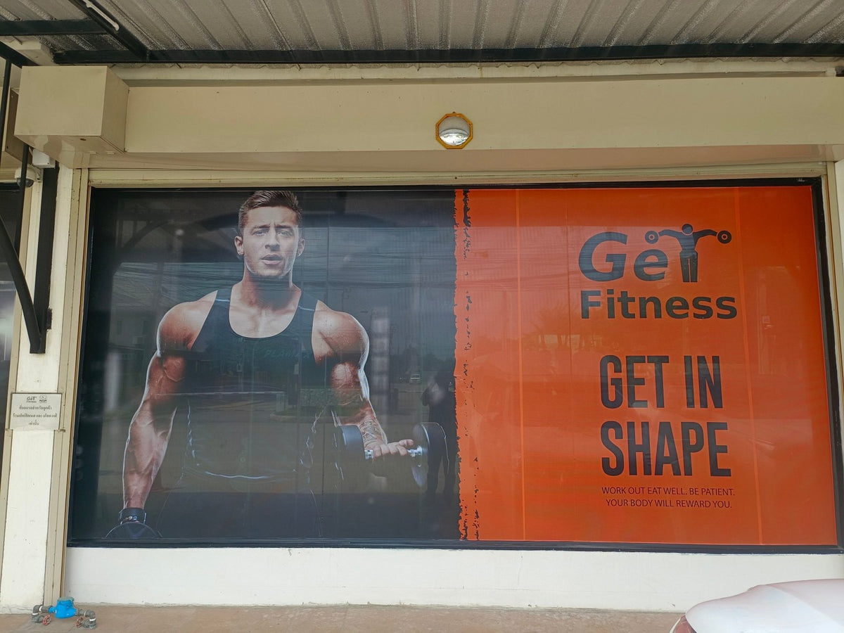 สติ๊กเกอร์ติดตกแต่งฟิตเนส พิมพ์คมชัด สีสดใส เหมาะสำหรับงานตกแต่งยิม สปอร์ตคลับ และสตูดิโอ