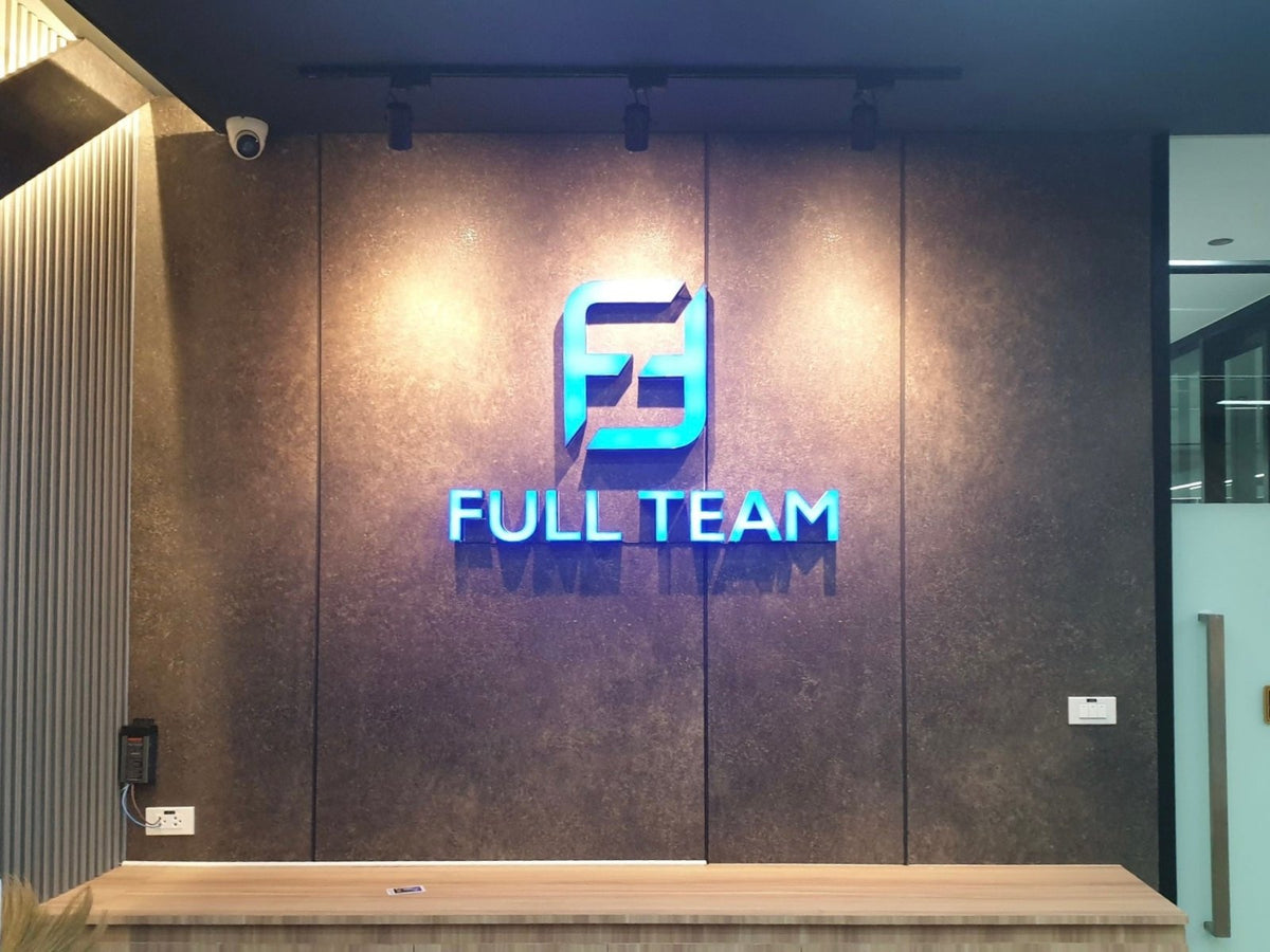 ป้ายบริษัทไฟออกหน้า สว่างชัดเจน ดีไซน์โดดเด่น เหมาะสำหรับองค์กร ร้านค้า และอาคารสำนักงาน