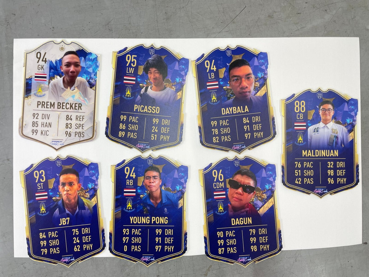 ป้ายกาชา FIFA ป้ายเกมส์ ป้ายกาชา ดีไซน์โดดเด่น เหมาะสำหรับอีเวนต์ ร้านเกมส์ และงานโปรโมชัน