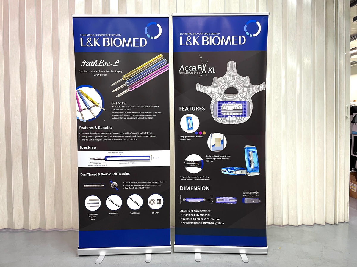 โรลอัพ Roll Up Banner น้ำหนักเบา เคลื่อนย้ายสะดวก พิมพ์คมชัด เหมาะสำหรับงานอีเวนต์ แสดงสินค้า และโปรโมชัน