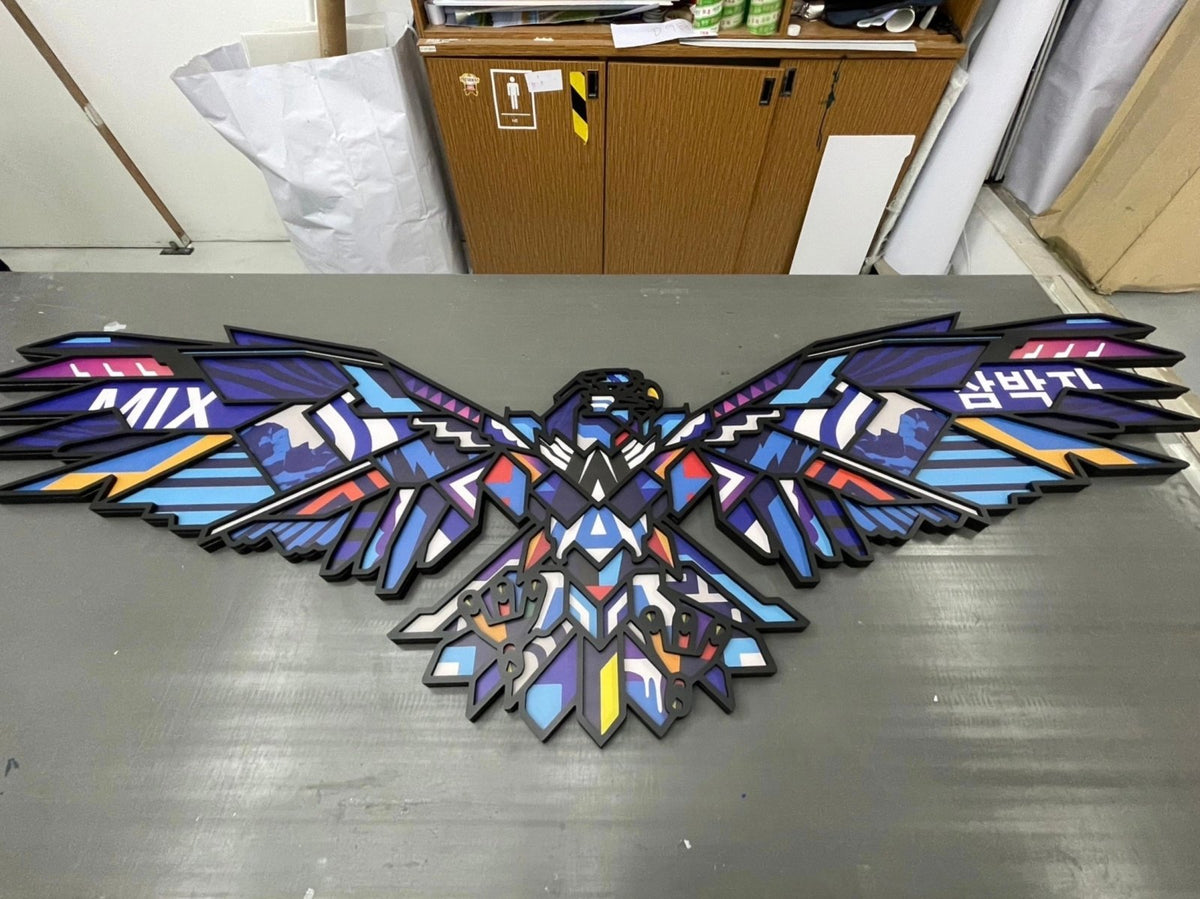 ป้ายพลาสวูดตัวนูน ตัวอักษร พิมพ์คมชัด ตัด CNC เรียบเนียน เหมาะสำหรับป้ายร้าน ป้ายบริษัท และงานตกแต่งที่โดดเด่น