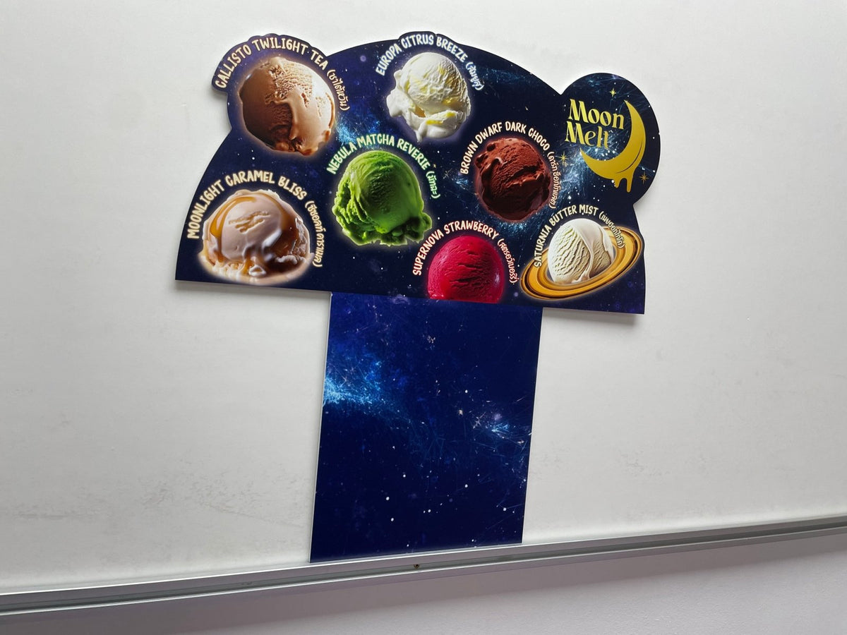 แผ่นเมนู พลาสติก HIP พลาสวูด แข็งแรง กันน้ำ พิมพ์คมชัด เหมาะสำหรับร้านอาหารและคาเฟ่