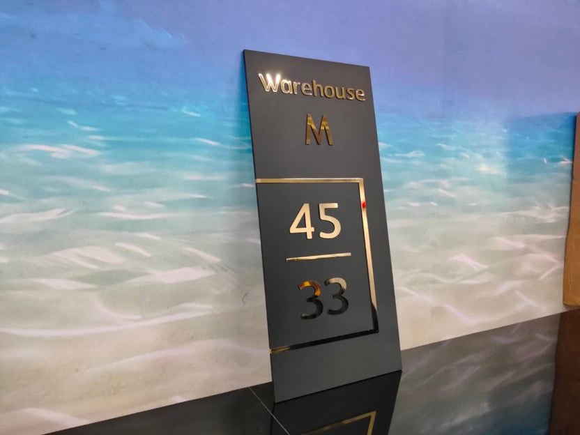 ป้ายบ้านเลขที่ และป้ายเลขที่ห้อง พิมพ์คมชัด ดีไซน์หรูหรา ทนทาน เหมาะสำหรับบ้าน อาคารชุด คอนโด และสำนักงาน