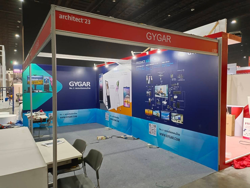 ป้ายโฟมบอร์ดติดผนังบูธงานแสดงสินค้า Expo พิมพ์คมชัด น้ำหนักเบา เหมาะสำหรับงานอีเวนต์