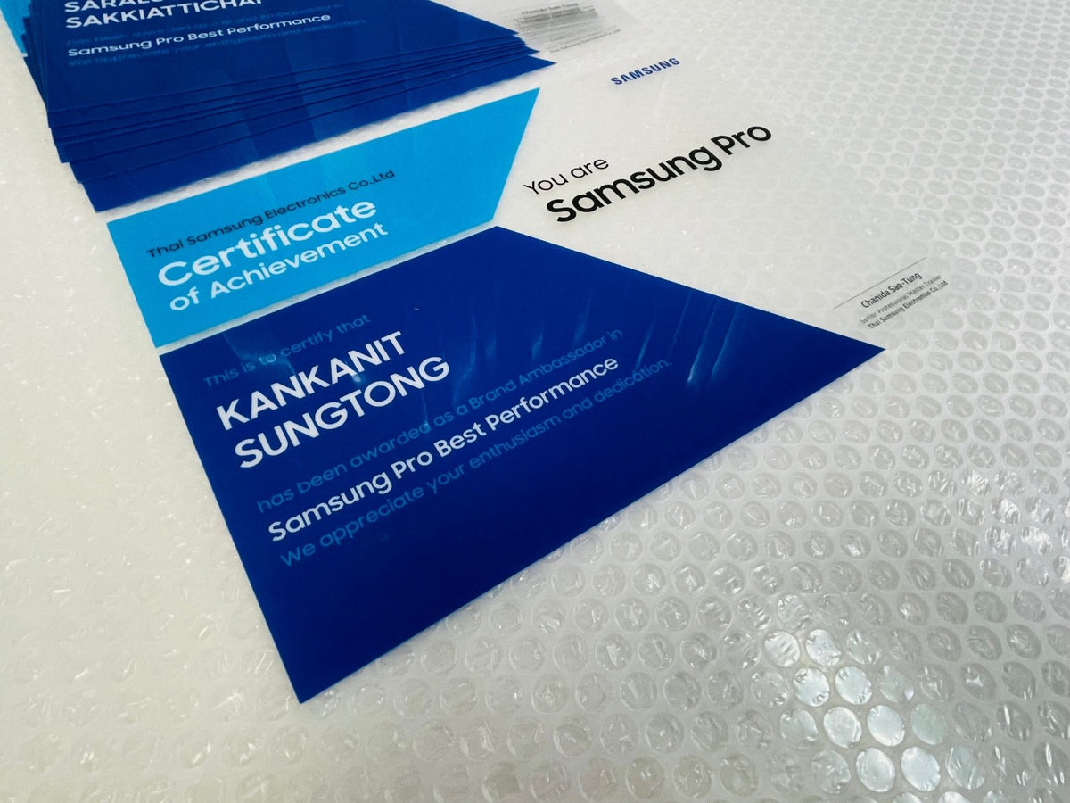 ใบประกาศนียบัตร Certificate พิมพ์คุณภาพสูง เหมาะสำหรับมอบรางวัล การศึกษา และงานองค์กร