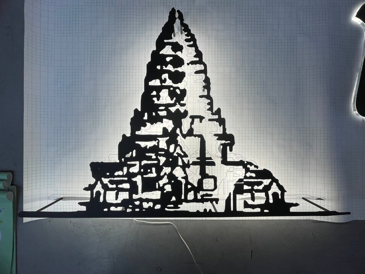 ป้ายโลหะฉลุเลเซอร์ และป้ายเหล็กฉลุเลเซอร์ ตัดคมชัด ดีไซน์สวยงาม ทนทาน เหมาะสำหรับป้ายบริษัท ร้านค้า และงานตกแต่ง