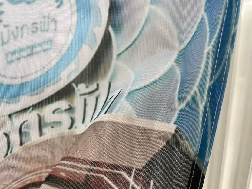 ธงชายหาด ธงปีกนก Beach Flag พิมพ์สีสดคมชัด โครงสร้างแข็งแรง เหมาะสำหรับงานอีเวนต์ โปรโมชัน และสื่อโฆษณาหน้าร้าน