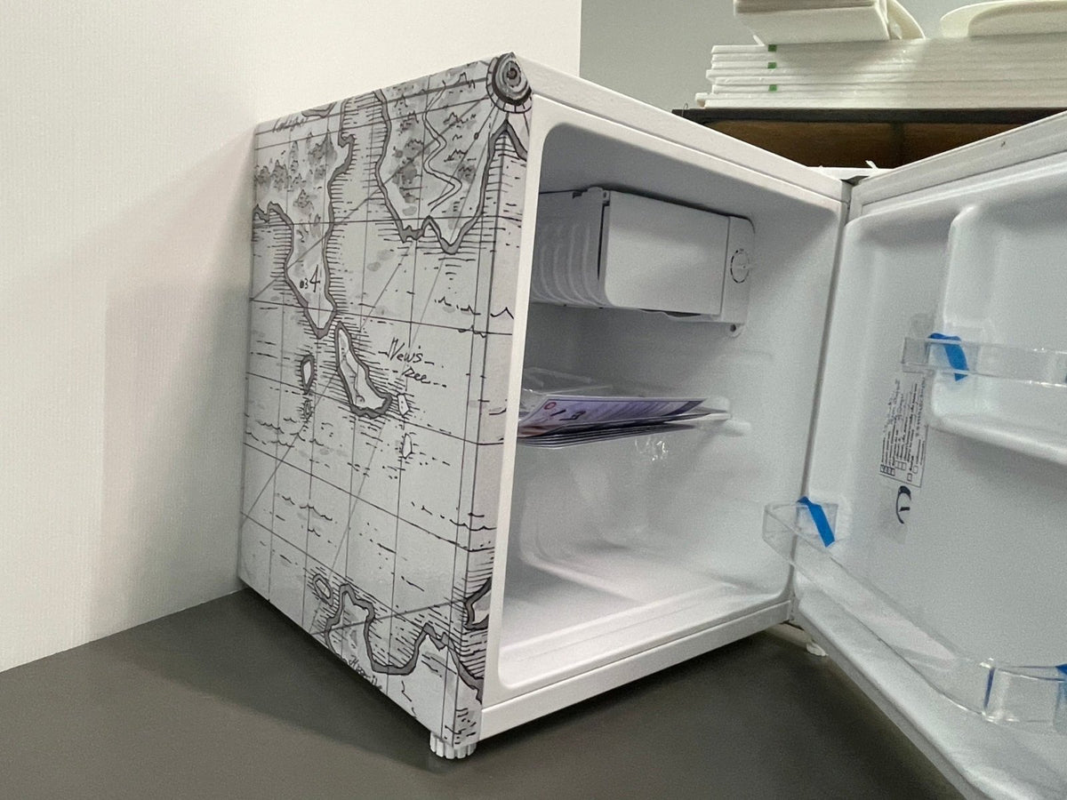 สติ๊กเกอร์ติดตู้เย็น ตู้แช่ แร็ปสติ๊กเกอร์ พิมพ์คมชัด ทนความเย็น เหมาะสำหรับร้านอาหารและซูเปอร์มาร์เก็ต