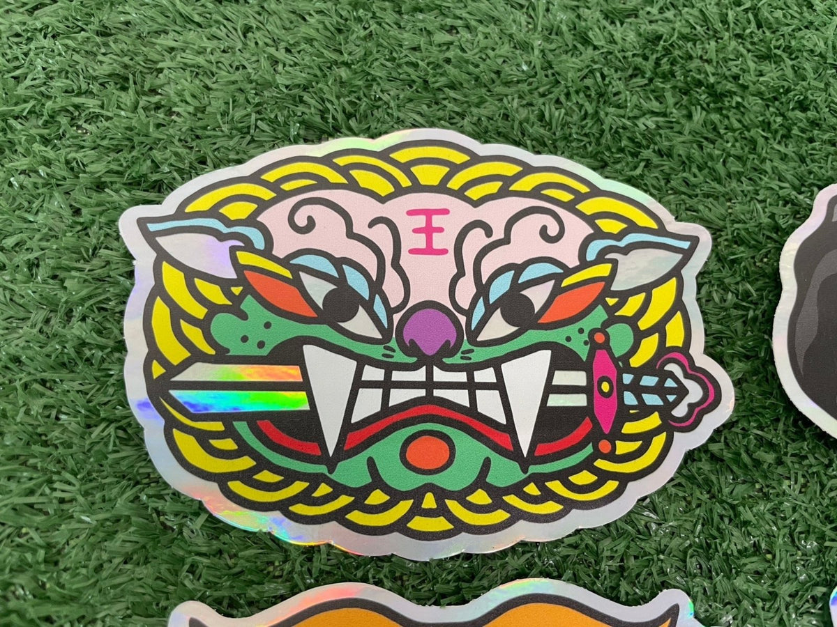 สติ๊กเกอร์โฮโลแกรมพิมพ์ลาย การฺตูน พร้อมไดคัท