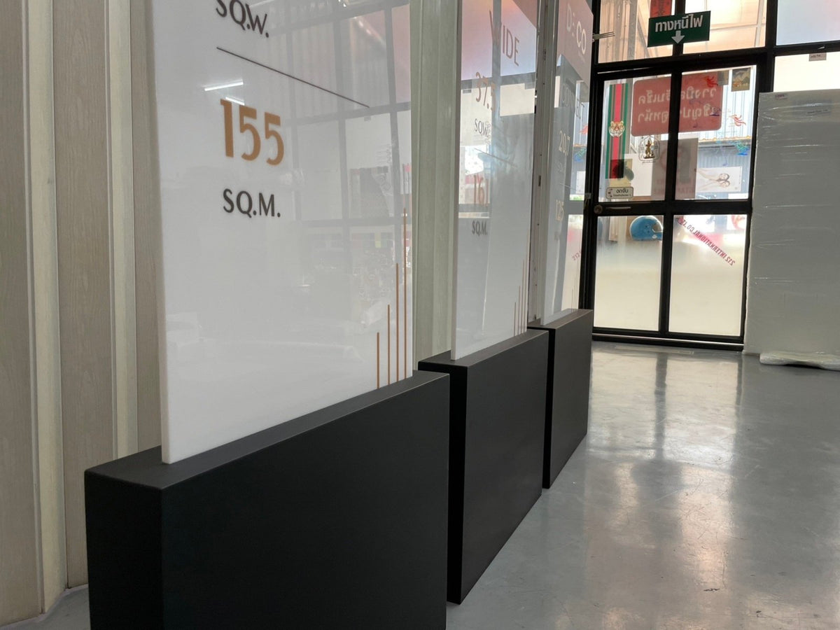 ป้ายตั้ง Totem ป้ายเสาบอกทาง เสาประชาสัมพันธ์ ดีไซน์สูงเด่น เหมาะสำหรับห้างสรรพสินค้าและอาคาร