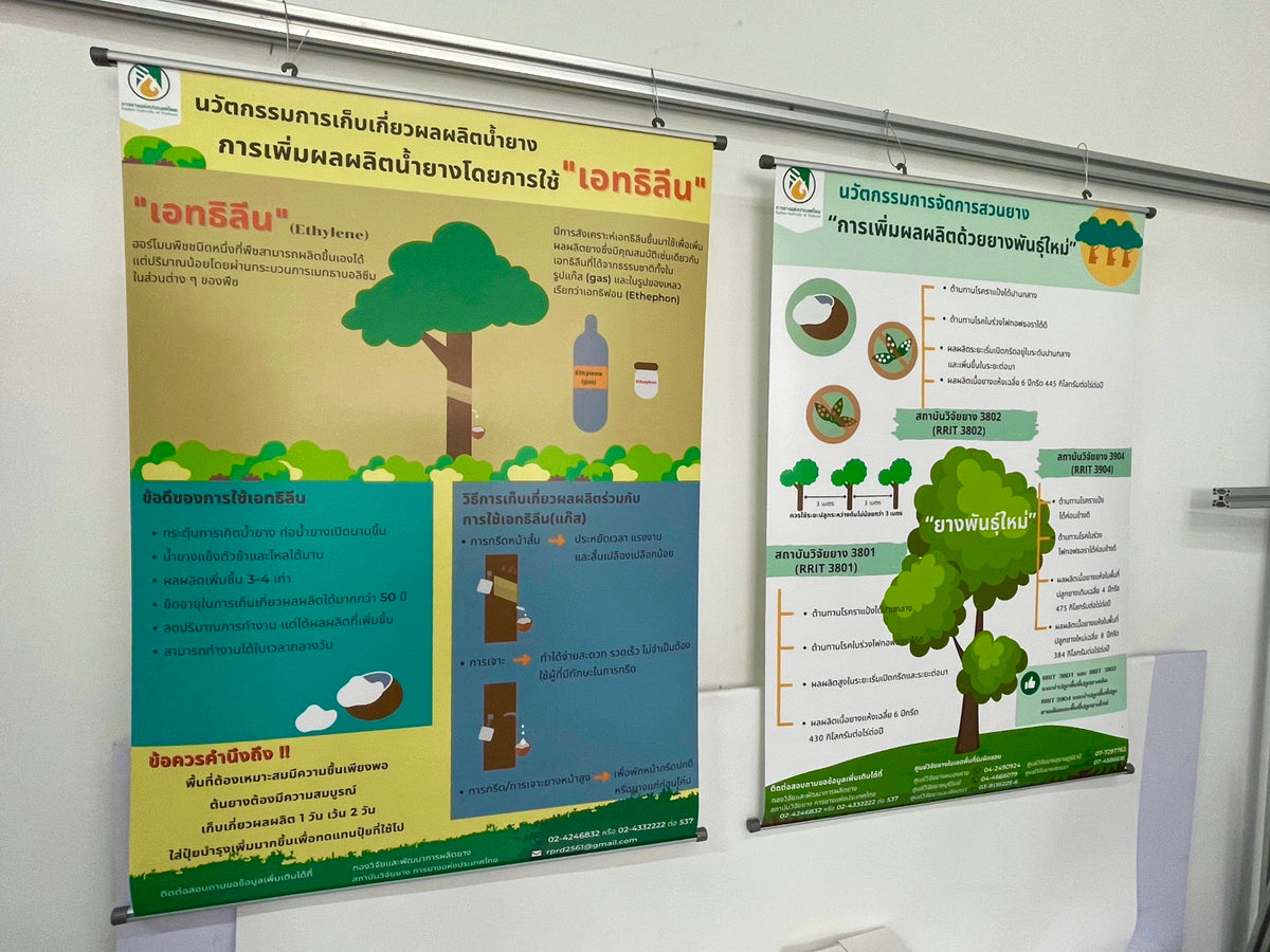 โปสเตอร์แขวนผนัง Hanging Poster พิมพ์คมชัด สีสดใส เหมาะสำหรับงานโฆษณา ประชาสัมพันธ์ และตกแต่งผนัง