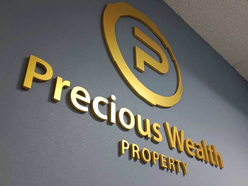 ป้ายอะคริลิค ชื่อบริษัท ติดผนัง พิมพ์ยูวีคมชัด ดีไซน์เรียบหรู เหมาะสำหรับออฟฟิศและองค์กร