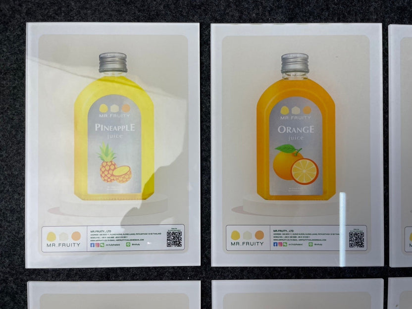 ป้ายเมนูอาหาร ป้ายราคา สำหรับติดผนังและตั้งโต๊ะ พิมพ์คมชัด ใช้งานสะดวก เหมาะสำหรับร้านอาหาร คาเฟ่ และร้านค้า