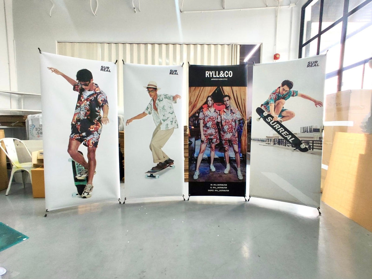 X-Stand เอ็กซ์สแตน ป้ายขาตั้ง พิมพ์ไวนิลคมชัด น้ำหนักเบา ติดตั้งง่าย เหมาะสำหรับงานอีเวนต์ โปรโมชัน และงานแสดงสินค้า