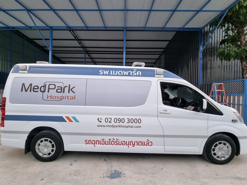 สติ๊กเกอร์ติดรถตู้ Van Wrap Sticker พิมพ์คมชัด วัสดุทนทาน เหมาะสำหรับโฆษณา โปรโมชัน และตกแต่งรถเพื่อสร้างเอกลักษณ์