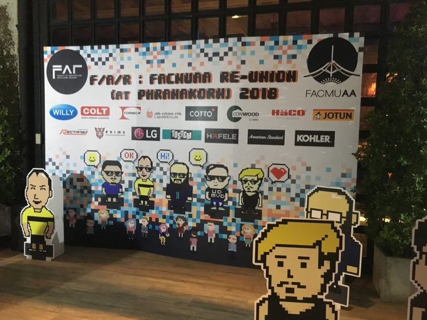 แบคดรอปฟิวเจอร์บอร์ด ฉากถ่ายรูปราคาถูก พิมพ์คมชัด น้ำหนักเบา ติดตั้งง่าย เหมาะสำหรับงานแต่ง งานอีเวนต์ และงานถ่ายภาพ