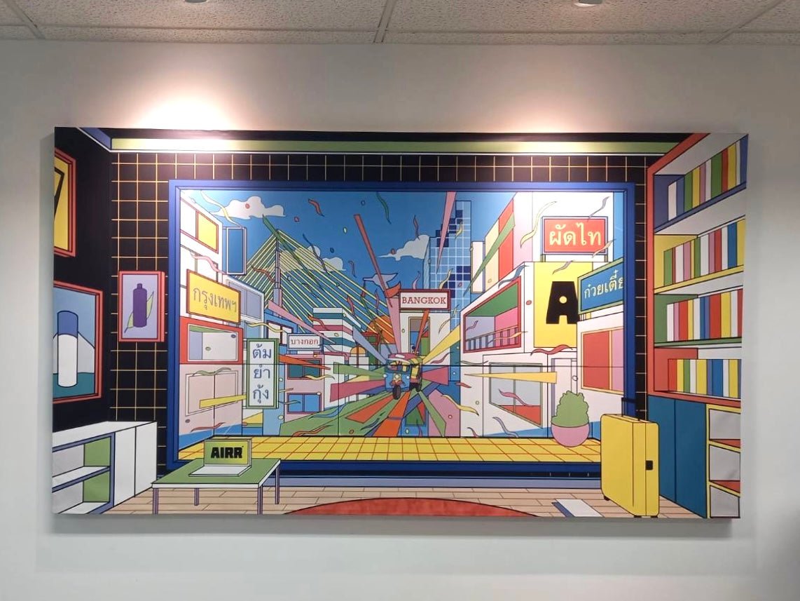 กรอบรูปแคนวาส พิมพ์คมชัด สีสด เหมาะสำหรับตกแต่งบ้าน ร้านอาหาร คาเฟ่ และแกลเลอรี