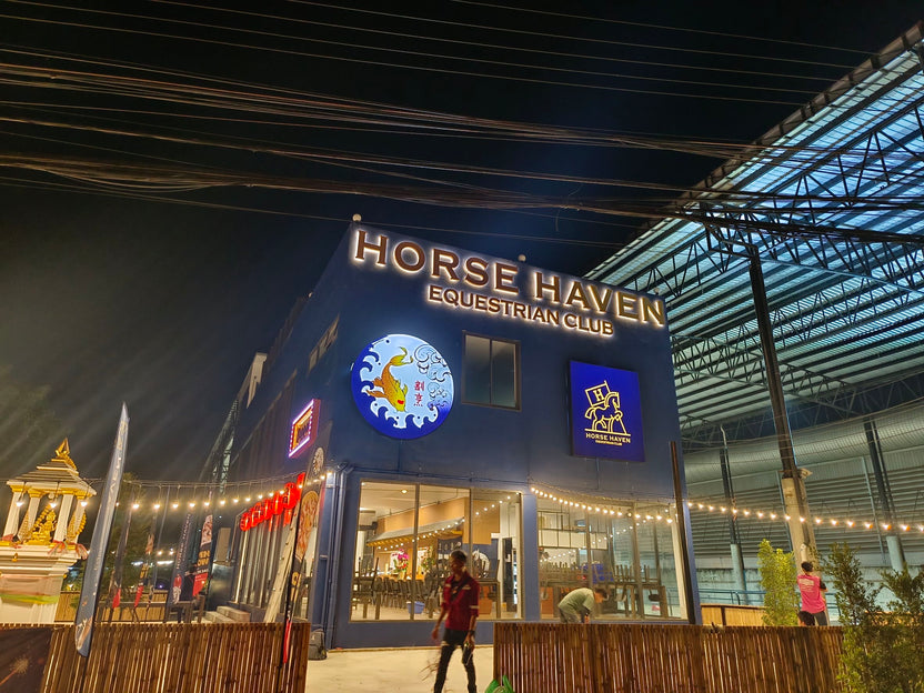 ป้ายอักษรไฟออกหลัง ติดอาคาร แสงหรูหรา โดดเด่น เหมาะสำหรับป้ายบริษัท ร้านค้า และอาคารสำนักงาน