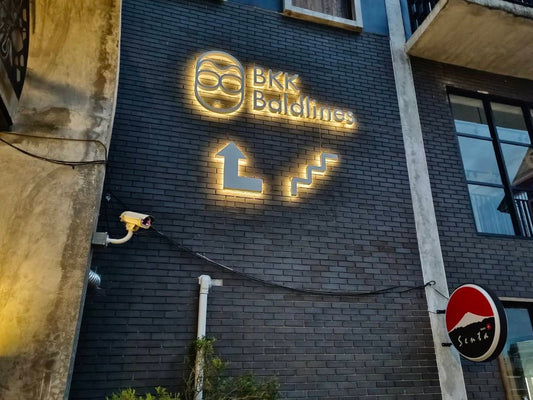 backlit logo sign