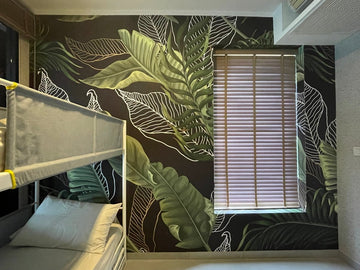Printed wallpaper mounting walls