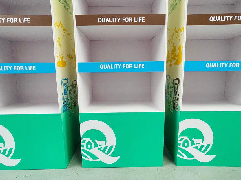 ชั้นวางสินค้าราคาถูก เชลฟ์ดิสเพลย์ Shelf Display แข็งแรง น้ำหนักเบา เหมาะสำหรับโชว์สินค้าในร้านค้า และงานอีเวนต์