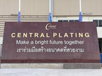 ป้ายสแตนเลสชื่อบริษัท ยกขอบ หรูหรา แข็งแรง ทนทาน เหมาะสำหรับองค์กรและอาคารสำนักงาน