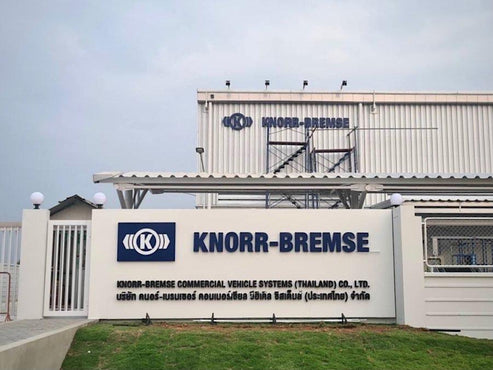 Example of freestanding logo mounted on composite panel background