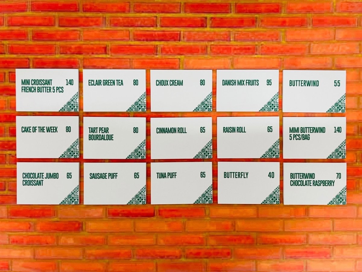 ป้ายร้านกาแฟ ป้ายเมนู ป้ายราคา - Octopus Media Solutions