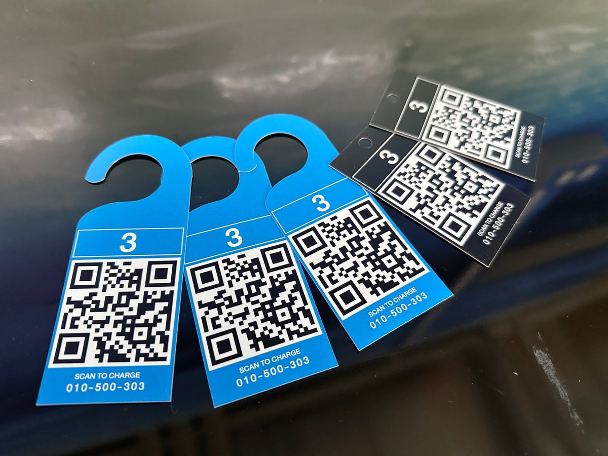 ป้ายคิวอาร์โค้ด QR Code พิมพ์คมชัด สแกนง่าย เหมาะสำหรับป้ายร้านค้า งานอีเวนต์ และโปรโมชัน