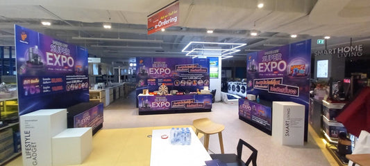 จัดบูธ ตกแต่งดิสเพลย์ร้าน ออกแบบครบวงจร เหมาะสำหรับงานอีเวนต์ งานแสดงสินค้า และโปรโมชัน