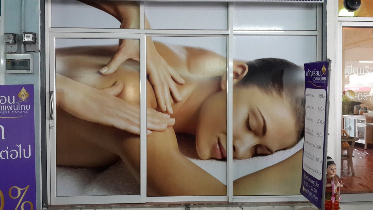 ป้ายร้านนวด สปา ดีไซน์หรูหรา สะท้อนบรรยากาศผ่อนคลาย เหมาะสำหรับร้านสปาและร้านนวดแผนไทย