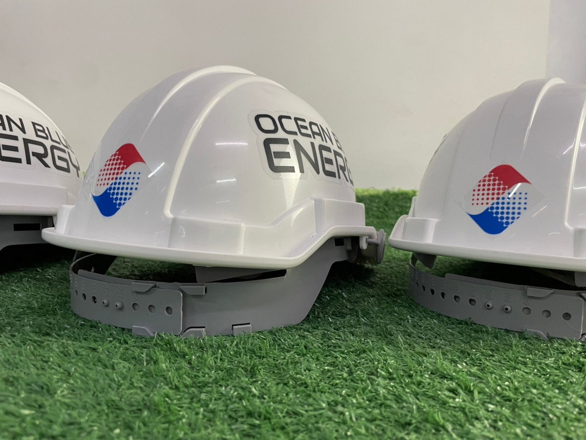 สติ๊กเกอร์ติดหมวกเซฟตี้ - สติ๊กเกอร์โลโก้บริษัท ติด safety helmet