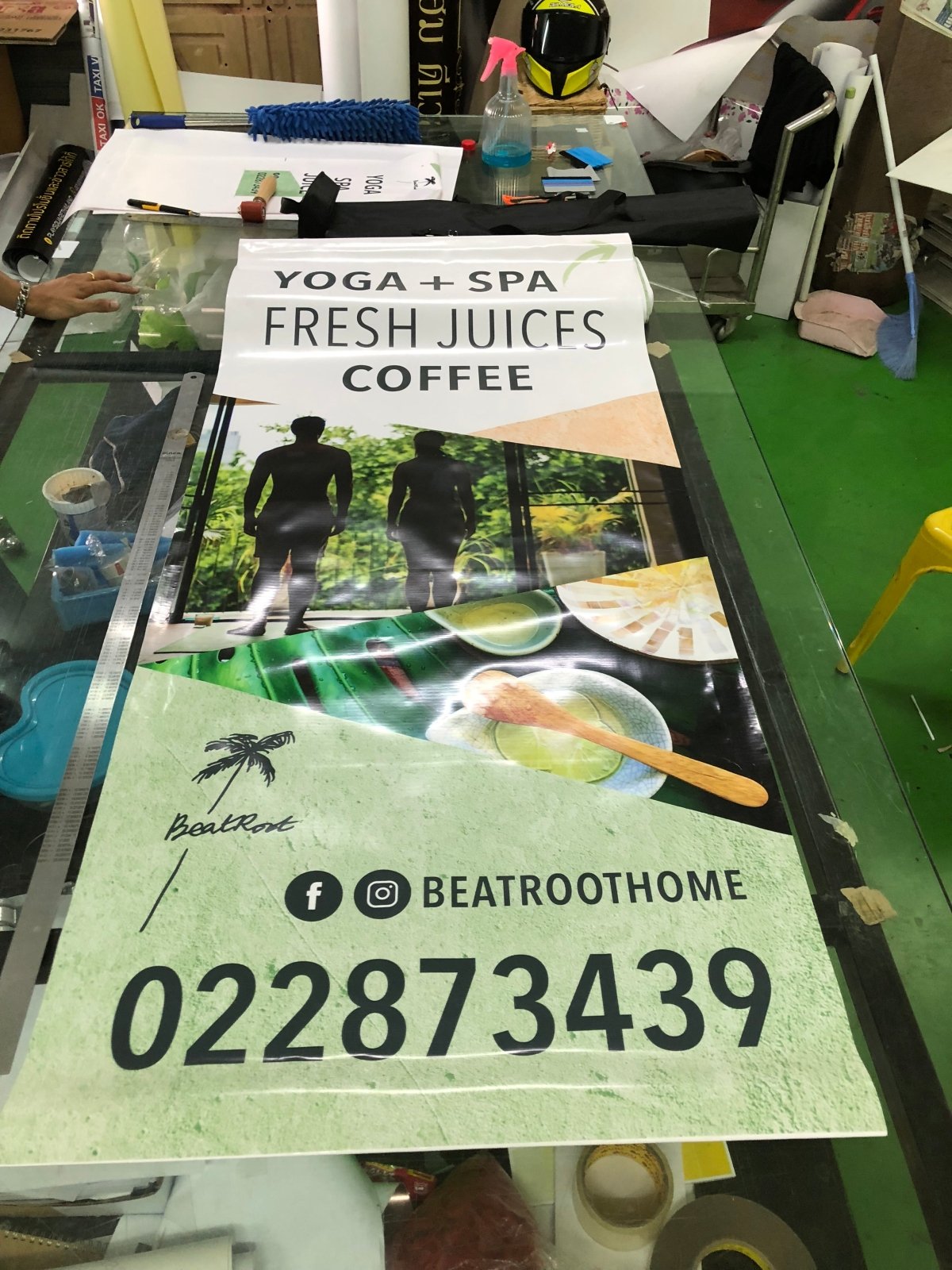 ป้ายร้านนวด สปา ดีไซน์หรูหรา สะท้อนบรรยากาศผ่อนคลาย เหมาะสำหรับร้านสปาและร้านนวดแผนไทย