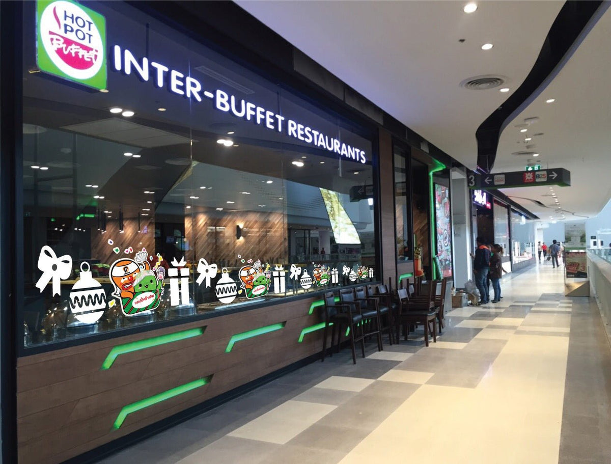 ป้ายร้านอาหาร ป้ายโลโก้ร้านอาหาร ดีไซน์สวยโดดเด่น เหมาะสำหรับร้านอาหาร คาเฟ่ และธุรกิจบริการ