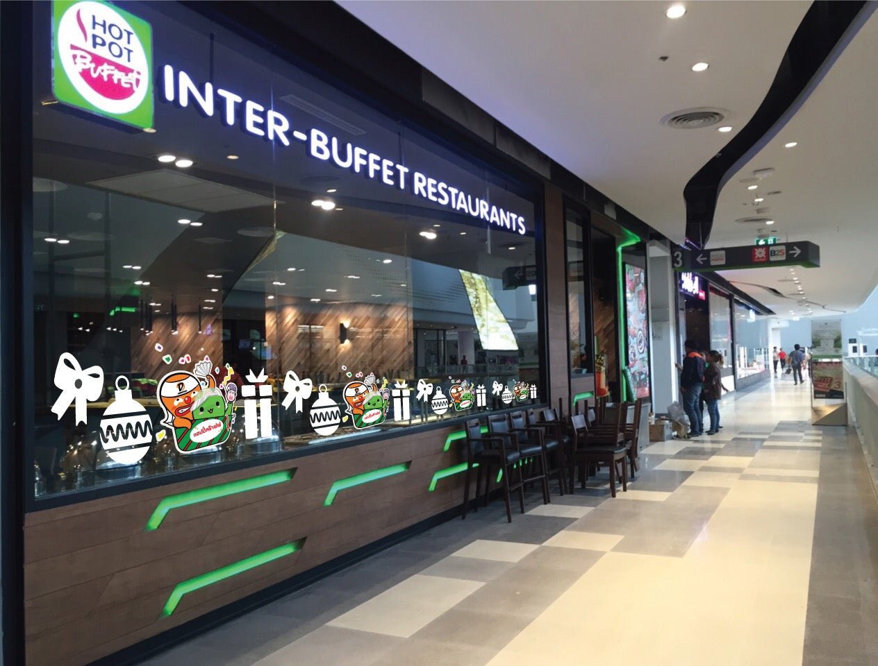 ป้ายร้านอาหาร ป้ายโลโก้ร้านอาหาร ดีไซน์สวยโดดเด่น เหมาะสำหรับร้านอาหาร คาเฟ่ และธุรกิจบริการ