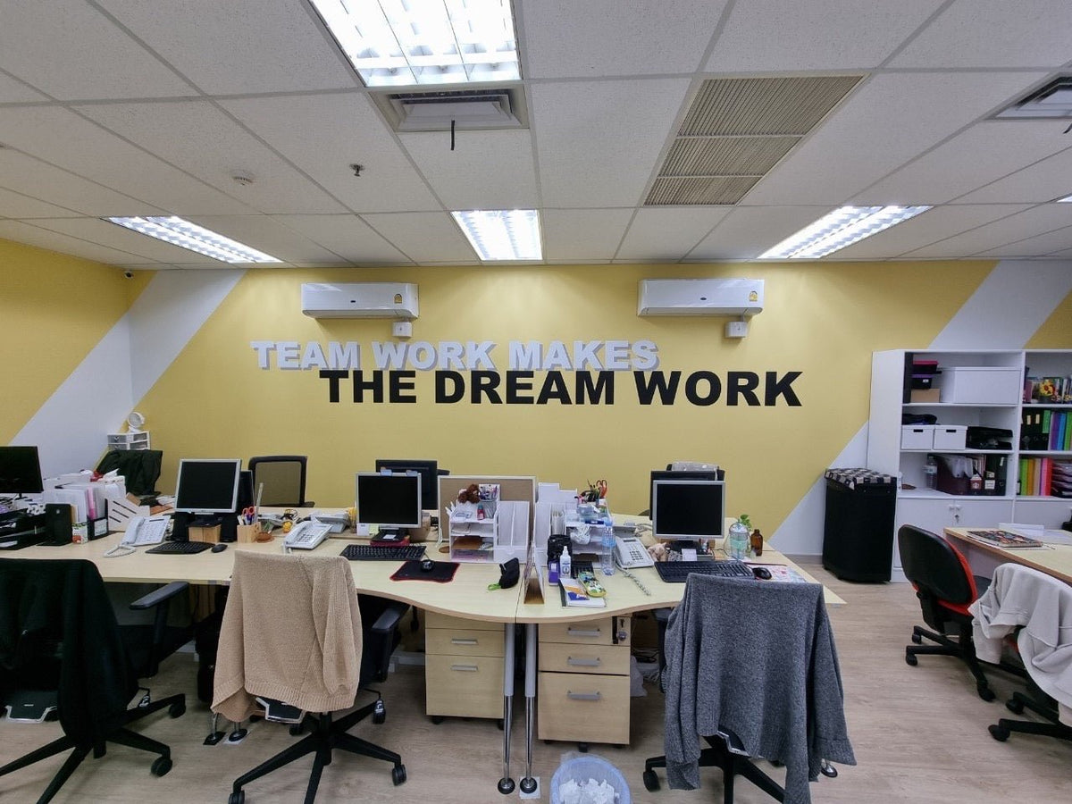 ป้าย Vision Mission แสดงวิสัยทัศน์และพันธกิจองค์กร พิมพ์คมชัด ดีไซน์สวย เหมาะสำหรับออฟฟิศ บริษัท โรงงาน และสถานศึกษา