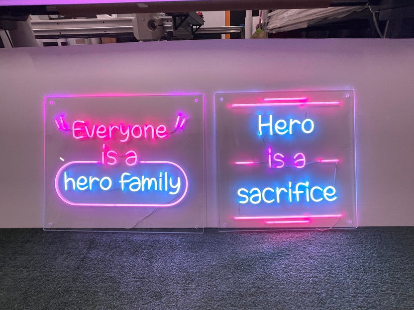 ป้ายไฟนีออน Neon Sign สีสันสดใส ดัดโค้งตามแบบ สวยงามสะดุดตา เหมาะสำหรับร้านอาหาร คาเฟ่ บาร์ และงานตกแต่ง