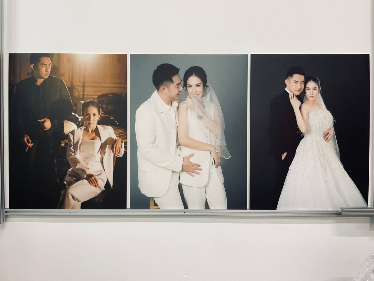 ป้ายงานแต่ง รูปพรีเวดดิ้ง และป้ายโฟมบอร์ด พิมพ์คมชัด ดีไซน์สวย เหมาะสำหรับงานแต่ง งานอีเวนต์ และตกแต่งสถานที่พิเศษ