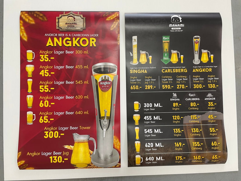 พิมพ์โปสเตอร์โฆษณาสินค้า Poster Ad โปสเตอร์ขนาดใหญ่ พิมพ์คมชัด สีสด เหมาะสำหรับงานโปรโมชัน โฆษณา และตกแต่งร้าน