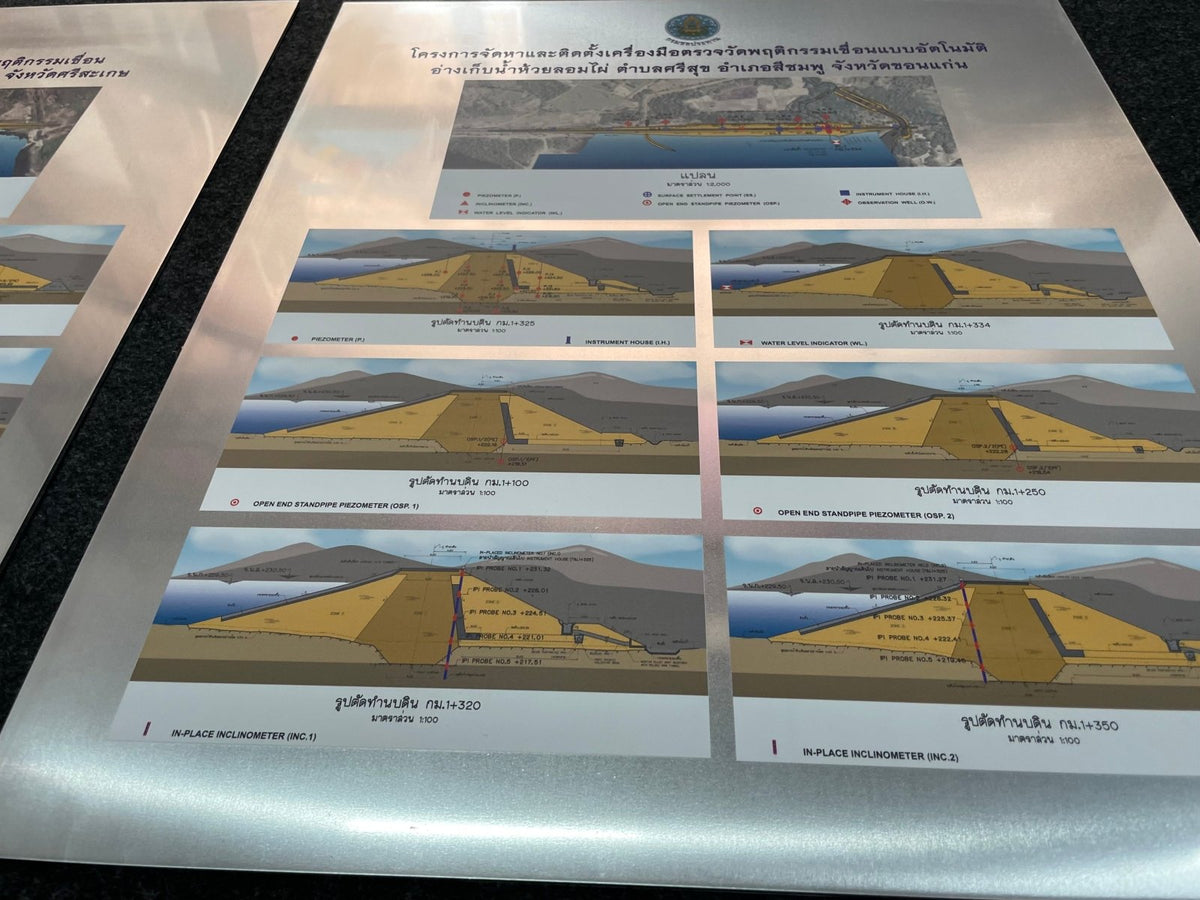 ป้ายอลูมิเนียม พิมพ์ยูวี Print UV คมชัด ทนแดดฝน เหมาะสำหรับป้ายบริษัทและงานอุตสาหกรรม