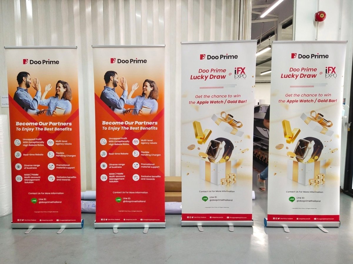 โรลอัพ Roll Up Banner น้ำหนักเบา เคลื่อนย้ายสะดวก พิมพ์คมชัด เหมาะสำหรับงานอีเวนต์ แสดงสินค้า และโปรโมชัน