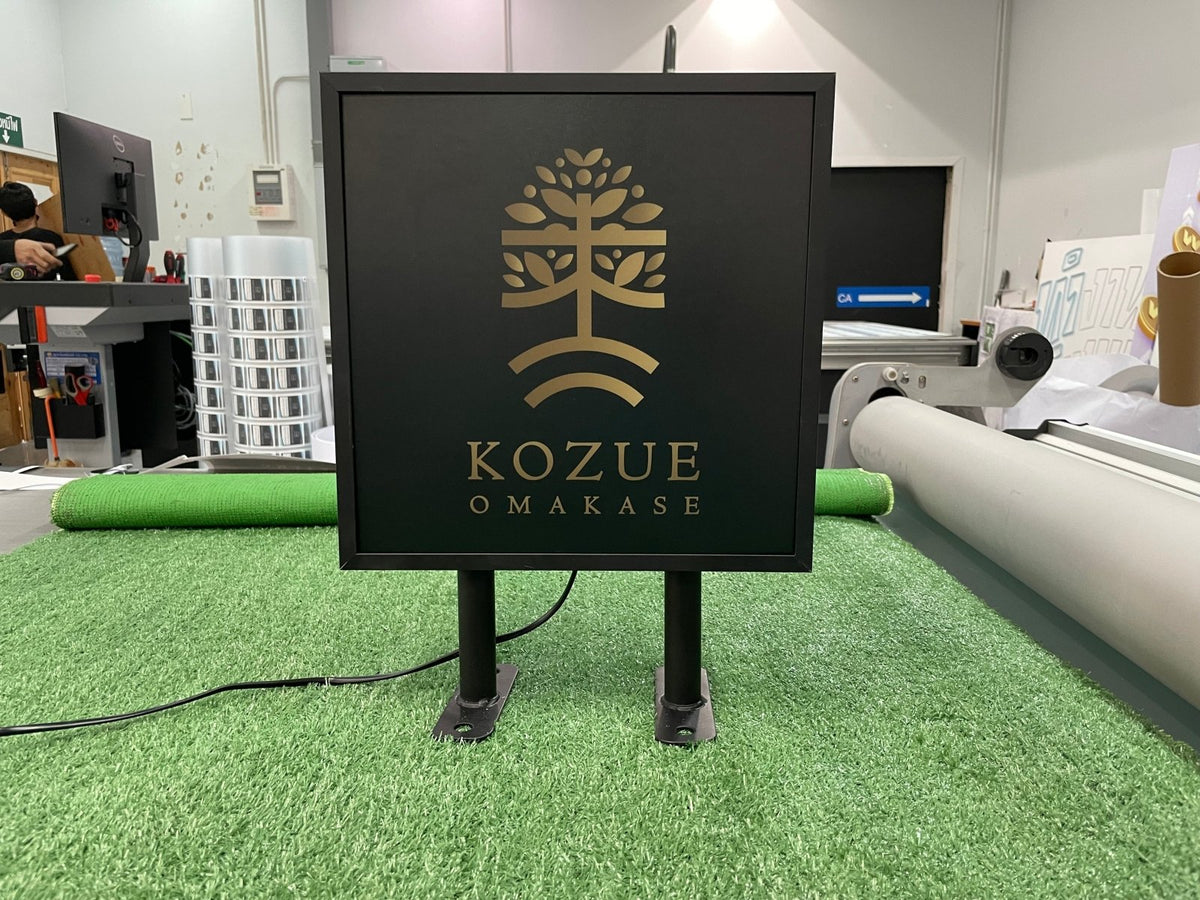 ป้ายโลโก้ไฟออกหน้า กล่องไฟโลโก้ กล่องไฟซิงค์ สว่างชัดเจน เหมาะสำหรับร้านค้าและบริษัท