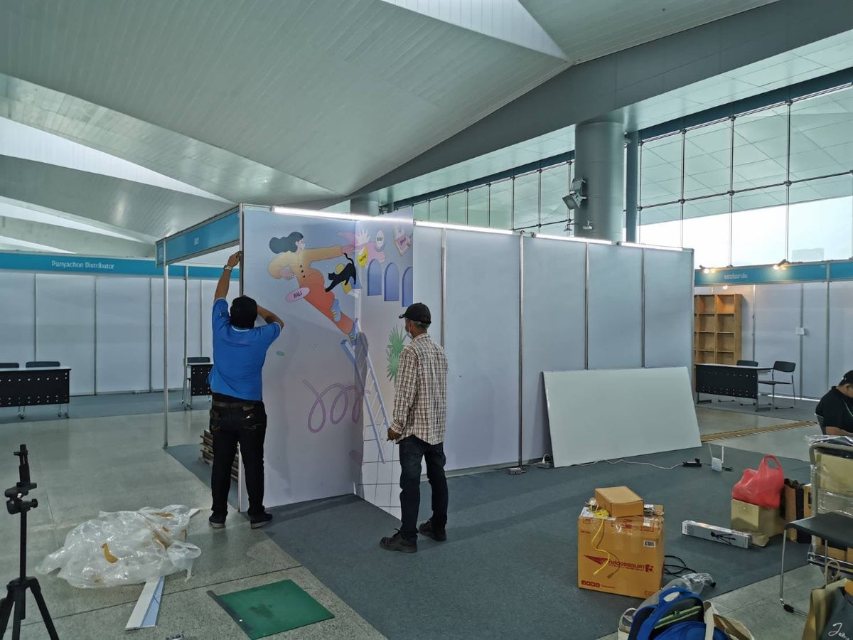 ป้ายโฟมบอร์ดติดผนังบูธงานแสดงสินค้า Expo พิมพ์คมชัด น้ำหนักเบา เหมาะสำหรับงานอีเวนต์