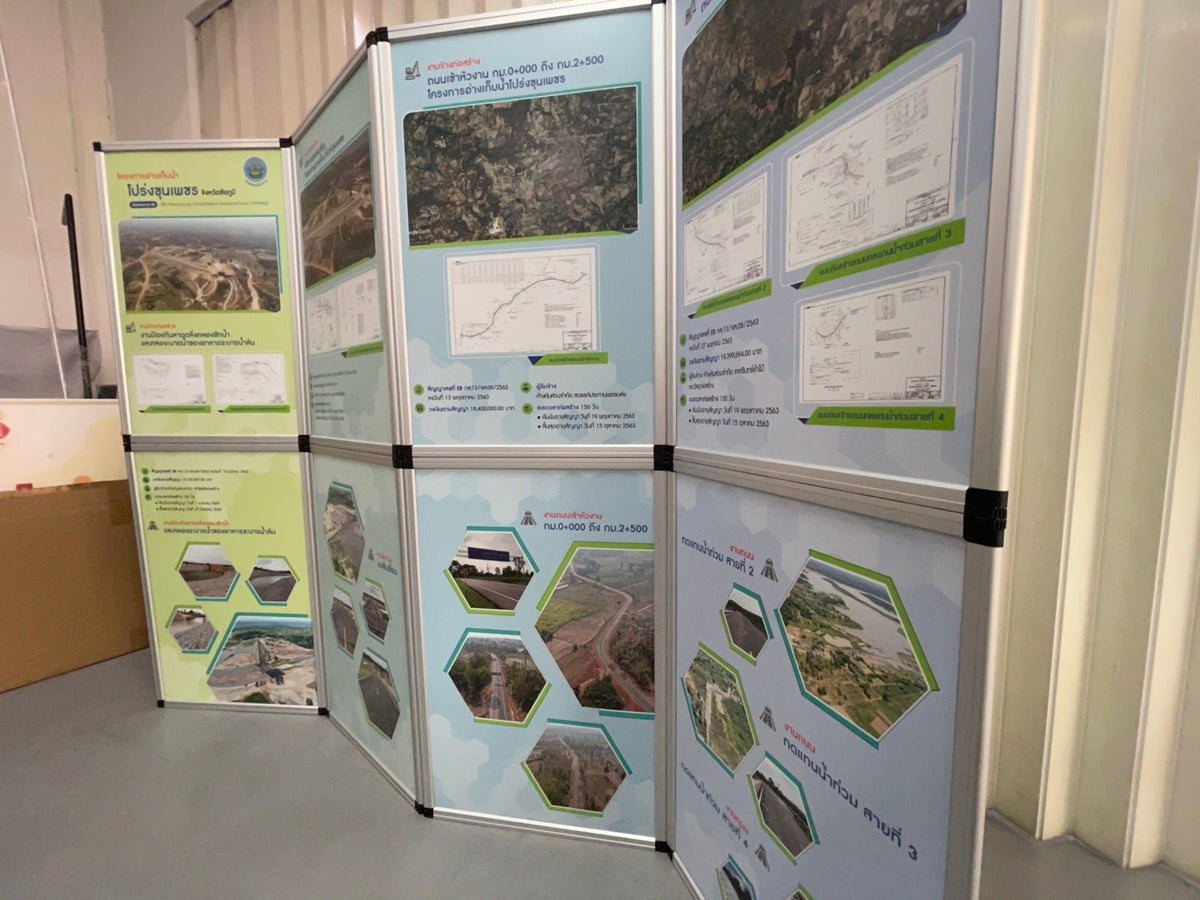 ฉาก Panel - Folded Partition กั้นพื้นที่ พับเก็บได้ ใช้งานสะดวก เหมาะสำหรับงานอีเวนต์และนิทรรศการ