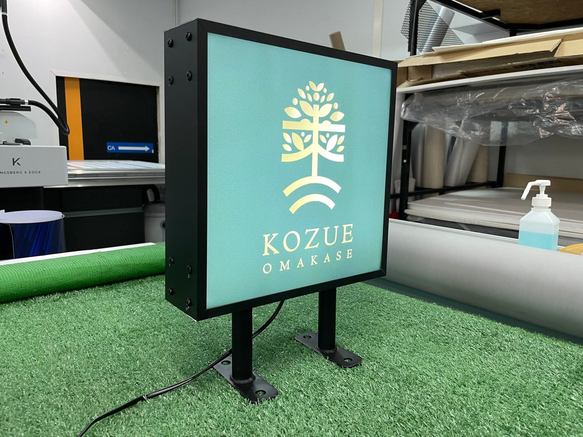 ป้ายโลโก้ไฟออกหน้า กล่องไฟโลโก้ กล่องไฟซิงค์ สว่างชัดเจน เหมาะสำหรับร้านค้าและบริษัท